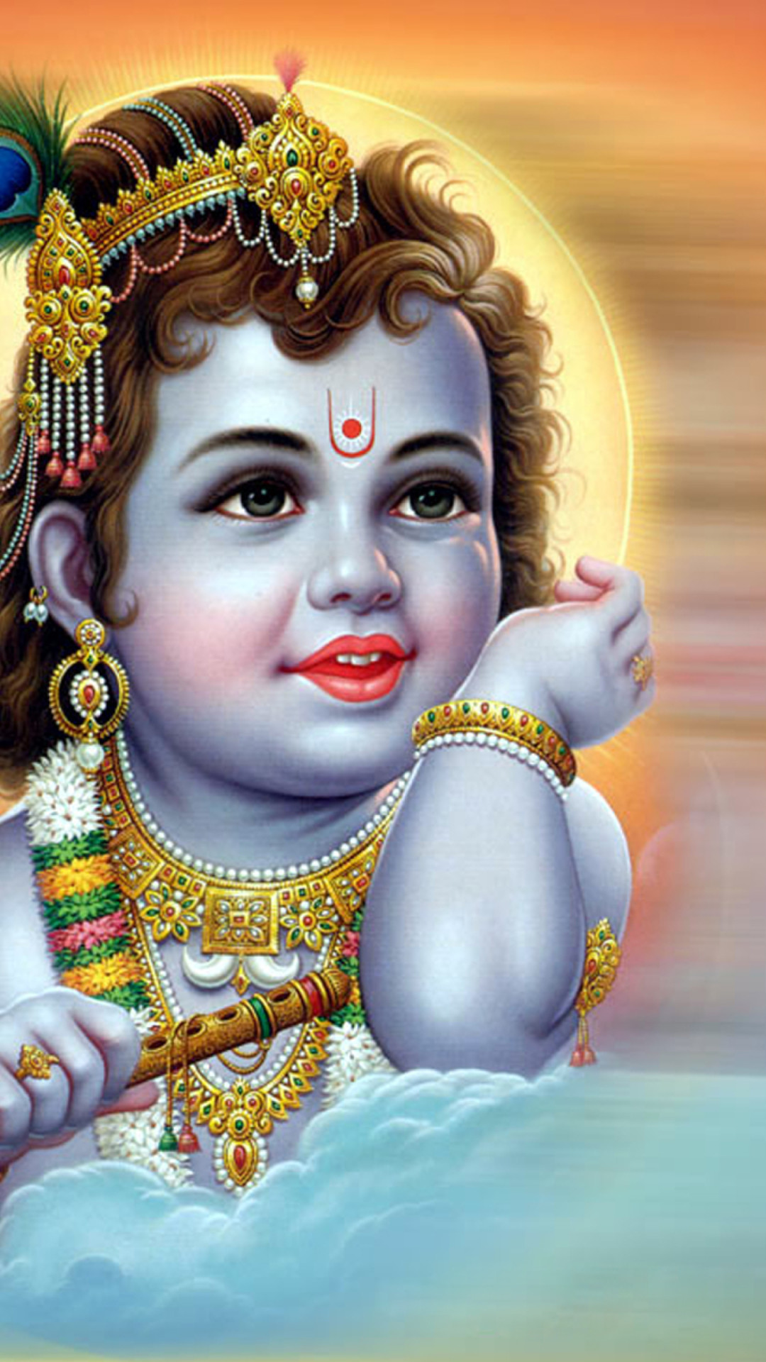 Download Little Lord Krishna 1080 X 1920 Wallpapers 4565745 Krishna Lord Hindu God Mobile9 1080x1920