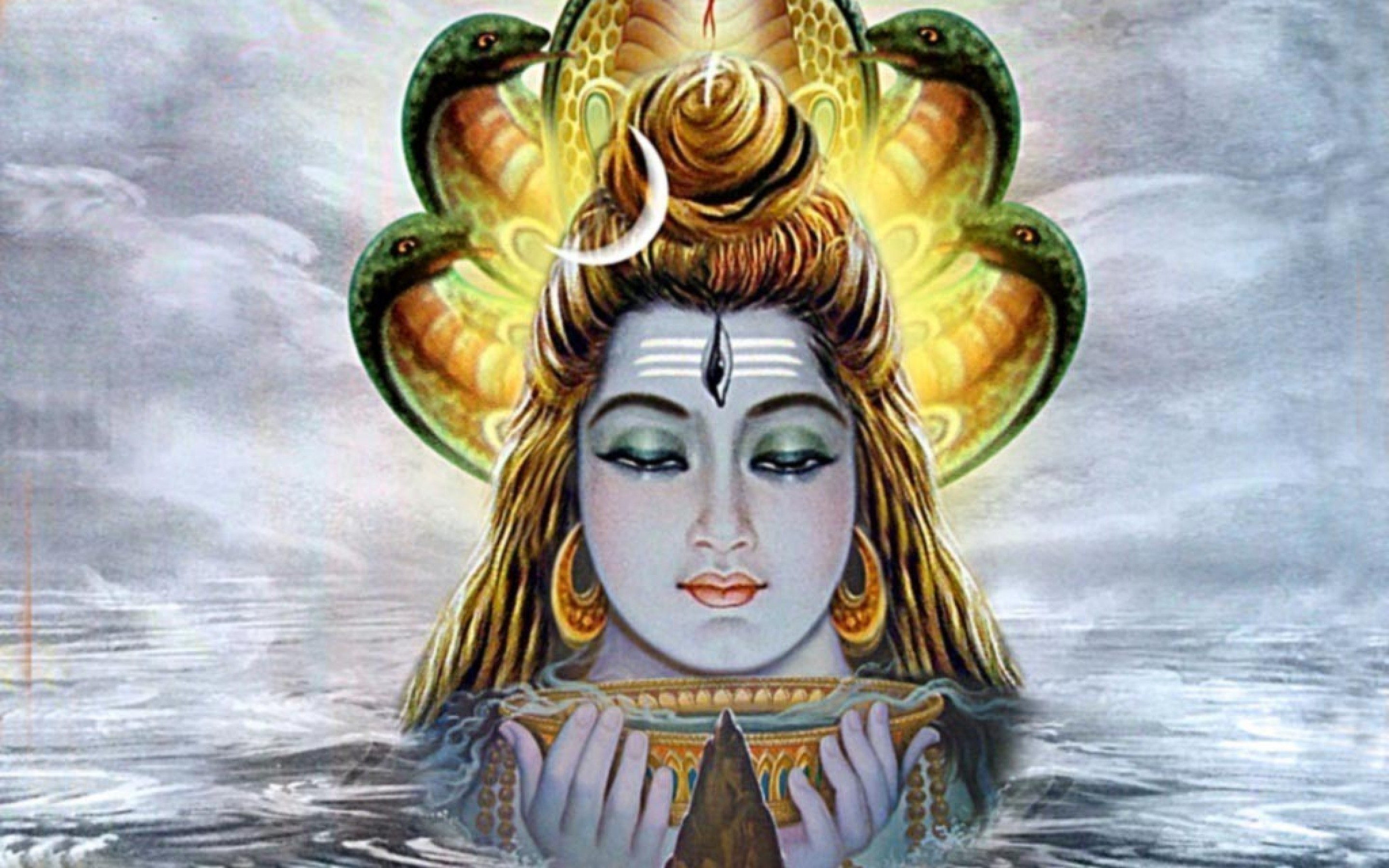 God Shiva Hd Wallpaper For Pc 2880x1800