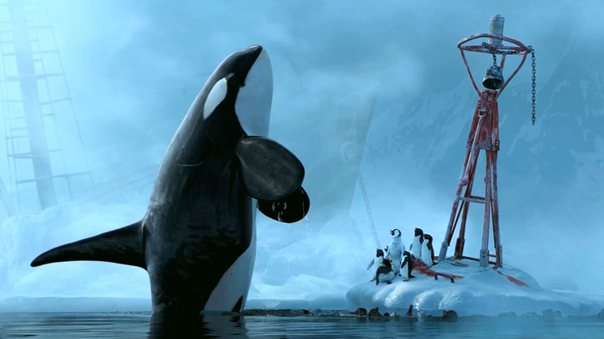 Happy Feet Official Clip Killer Whale Attack 2006 Fandango Movieclips 1920x1080