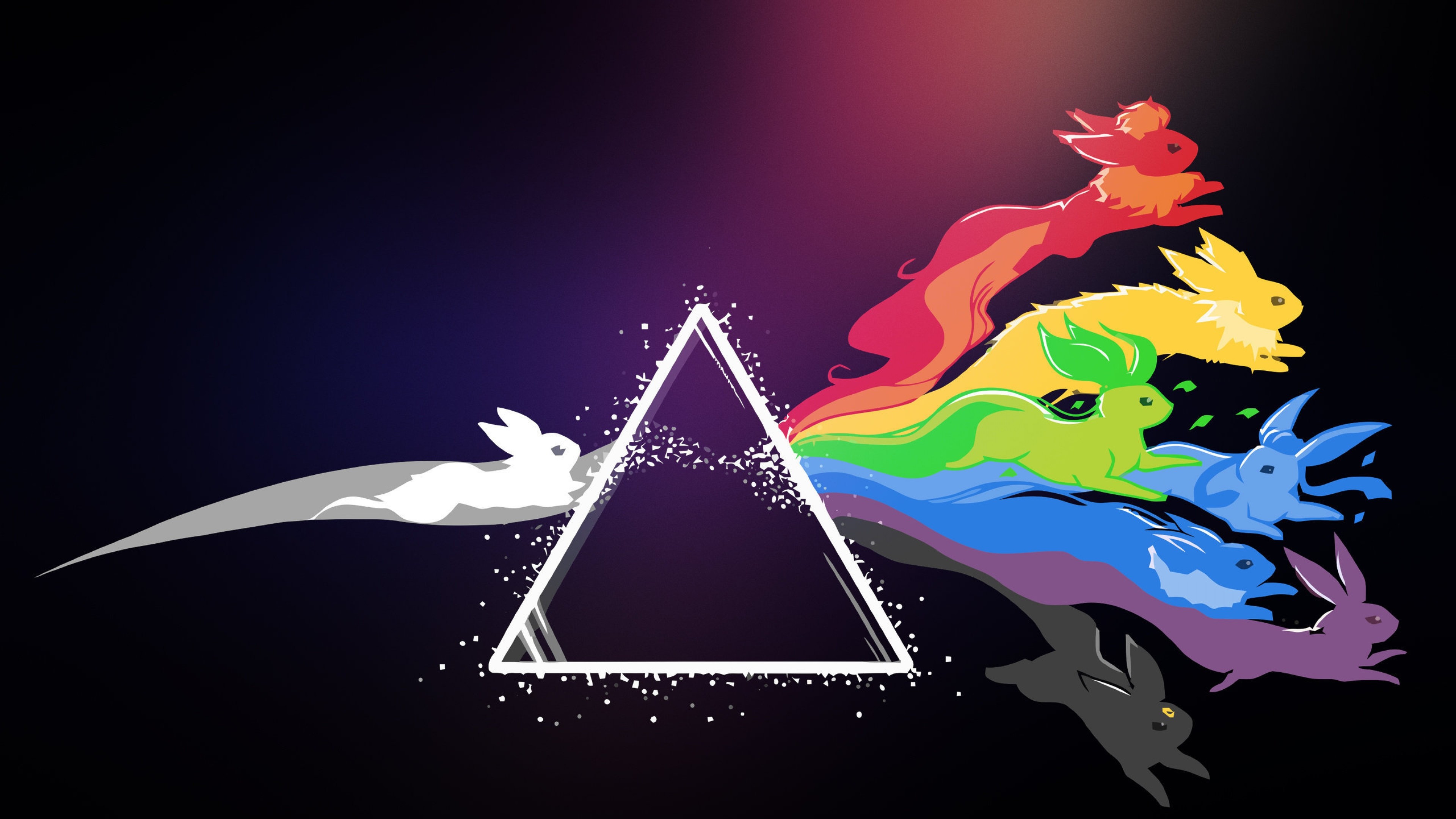 Preview Wallpaper Pink Floyd Pokemon Bright Logo 3840x2160 3840x2160