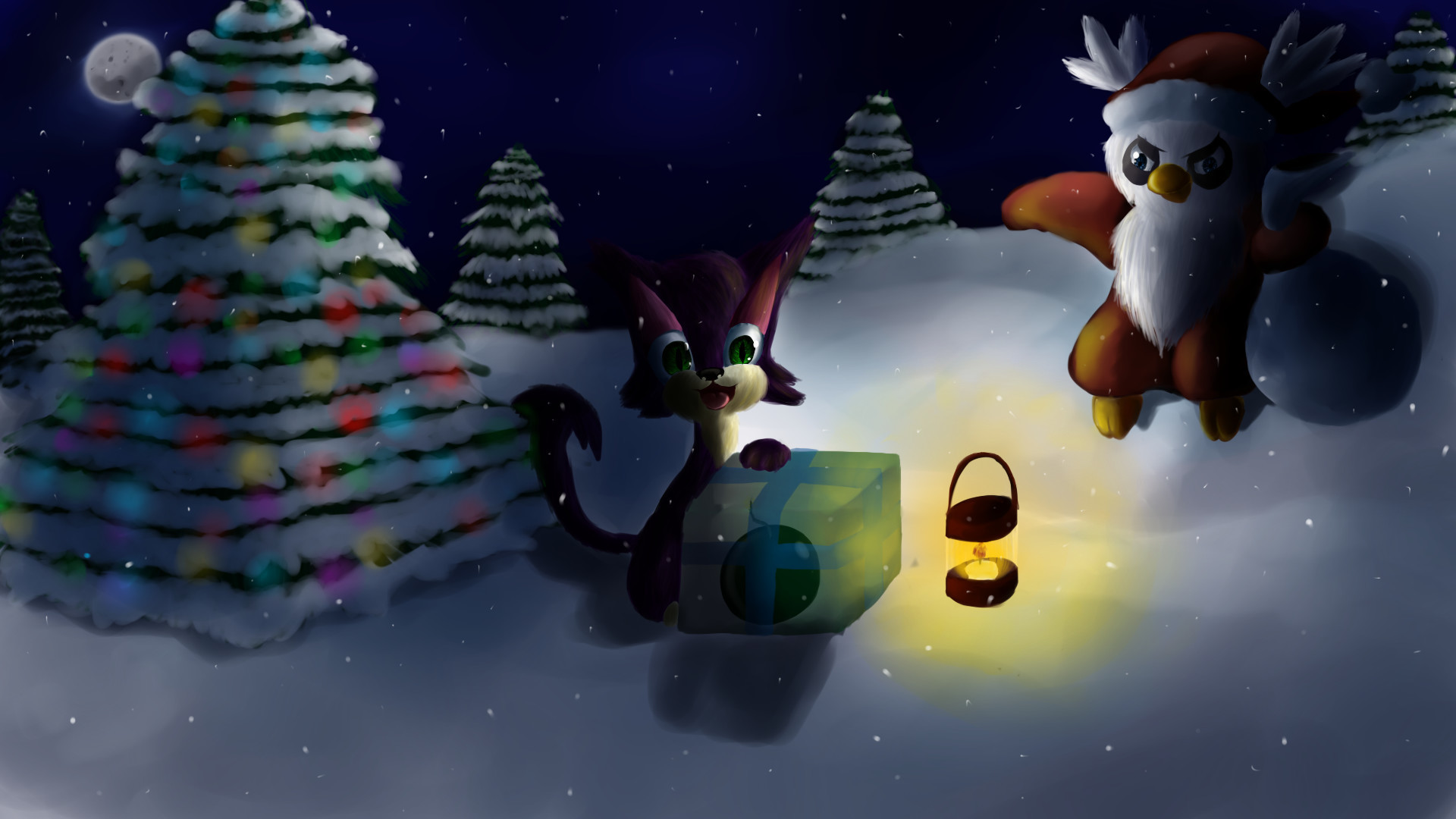 Bad Santa Christmas Pokemon Wallpaper By Chicorii 1920x1080