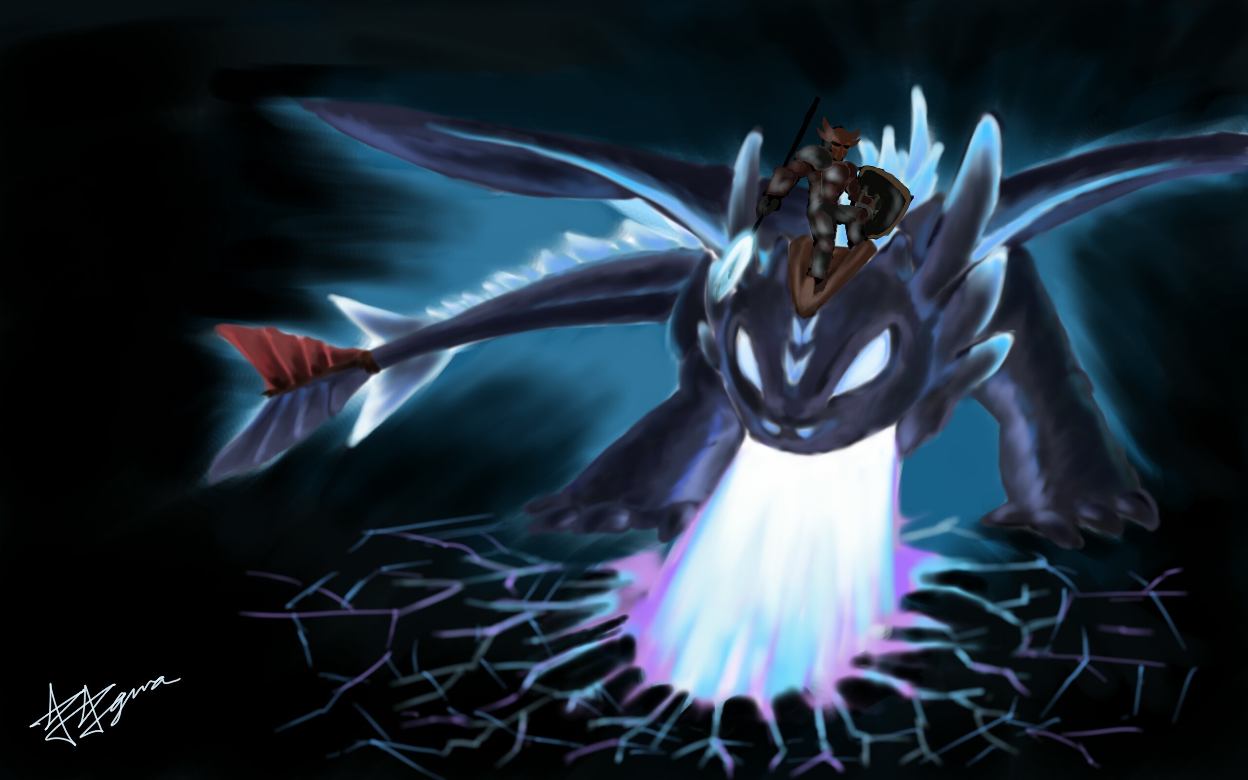 Firyaguna Toothless The Super Nightfury Alpha Dragon By Firyaguna 2560x1600