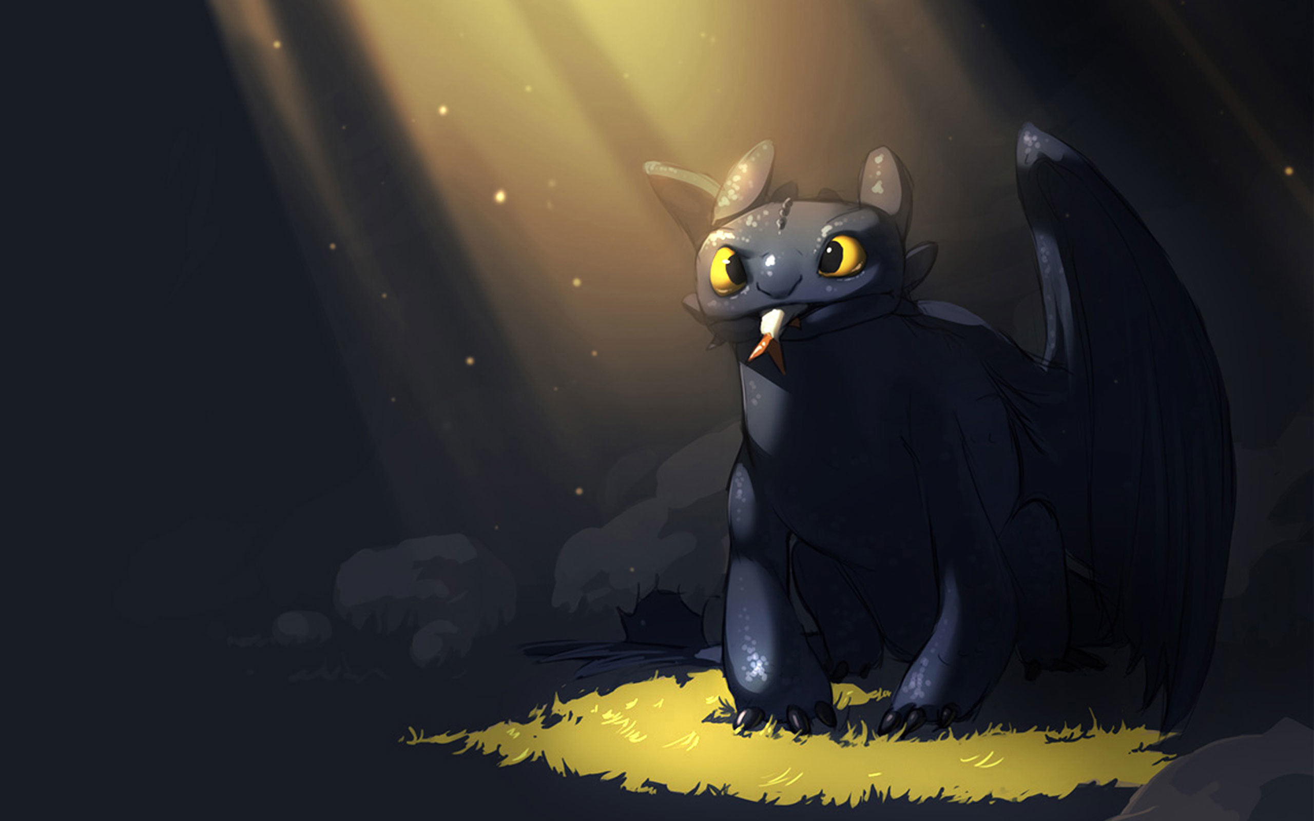 How To Train Your Dragon 2 Toothless Cute 2560x1600
