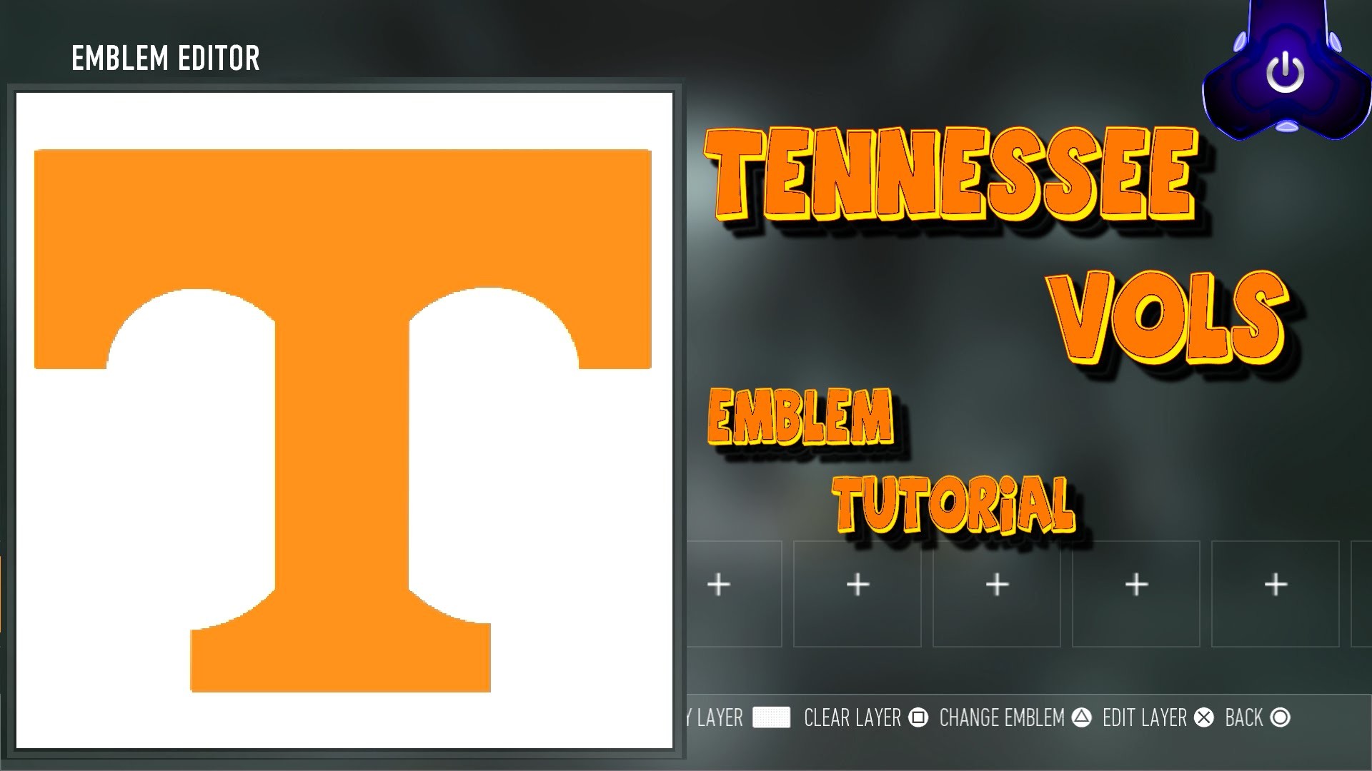 Cod Aw Tennessee Football Vols Logo Emblem Tutorial Call Of Duty Advanced Warfare 1920x1080