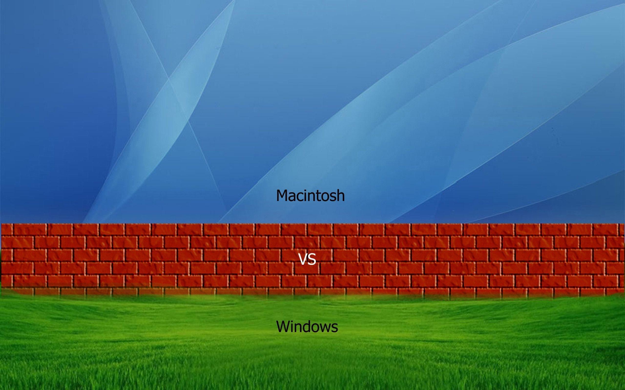 Windows Vs Mac Wallpapers Wallpaper Cave 2560x1600